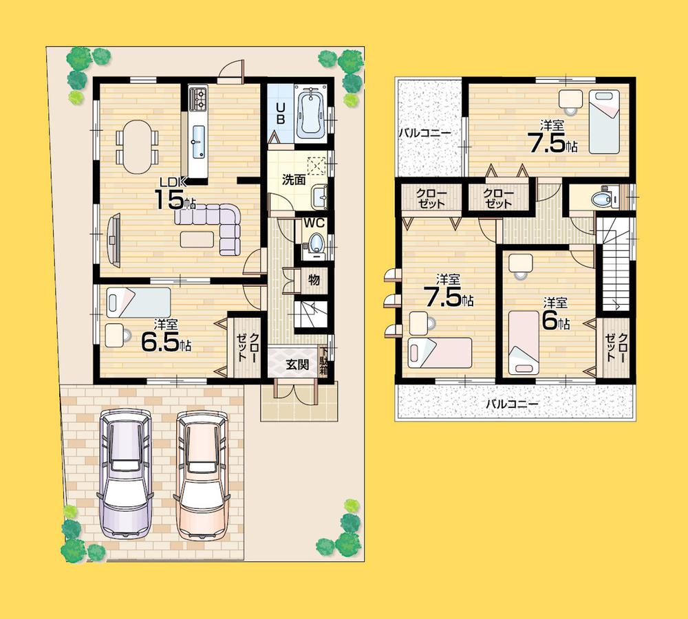 Floor plan. (No. 11 locations), Price 28.8 million yen, 4LDK, Land area 113.38 sq m , Building area 99.37 sq m