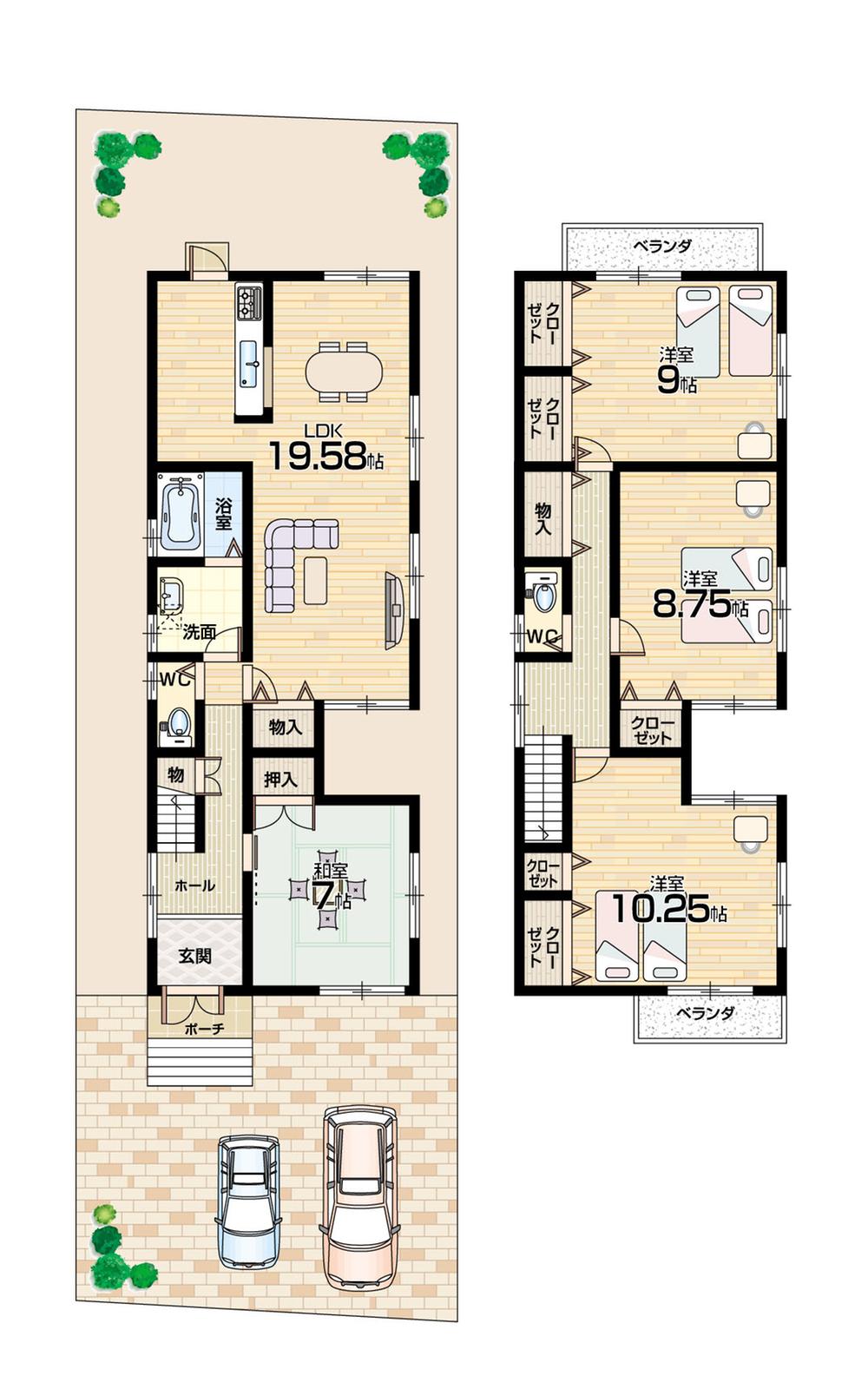 Floor plan. (No. 5 locations), Price 29 million yen, 5LDK, Land area 161.24 sq m , Building area 127.18 sq m