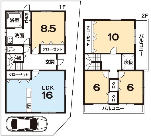 Floor plan. 38,800,000 yen, 4LDK, Land area 115.54 sq m , Building area 118.41 sq m floor plan