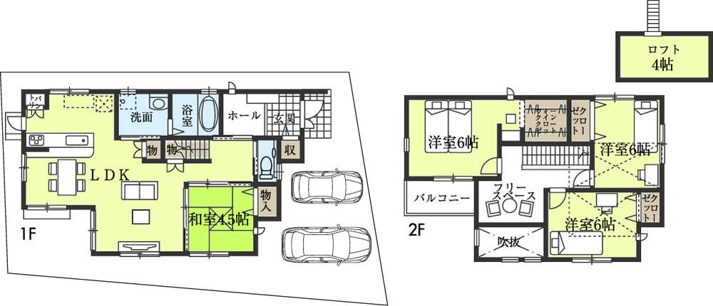 Floor plan. (No. 8 locations), Price 31,547,000 yen, 4LDK, Land area 124.81 sq m , Building area 110.13 sq m