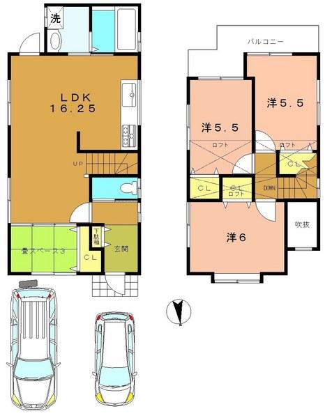 Floor plan. 27,800,000 yen, 4LDK, Land area 100.51 sq m , Building area 79.71 sq m