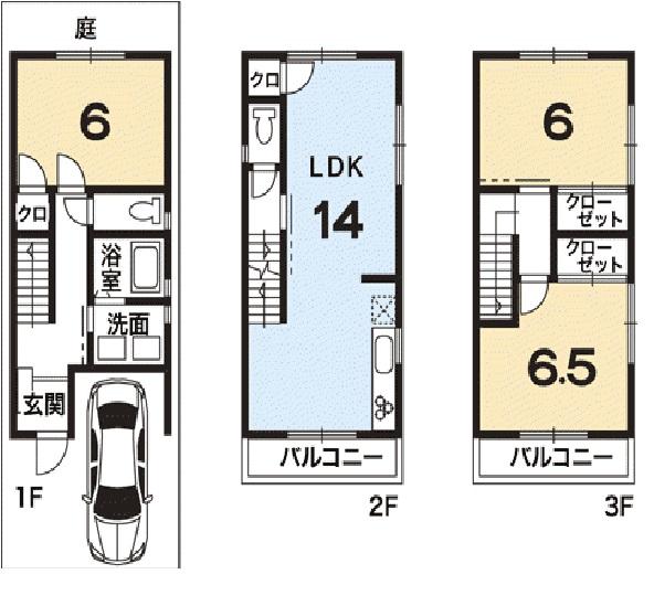 Floor plan. 20.8 million yen, 3LDK, Land area 48.51 sq m , Building area 79.58 sq m floor plan