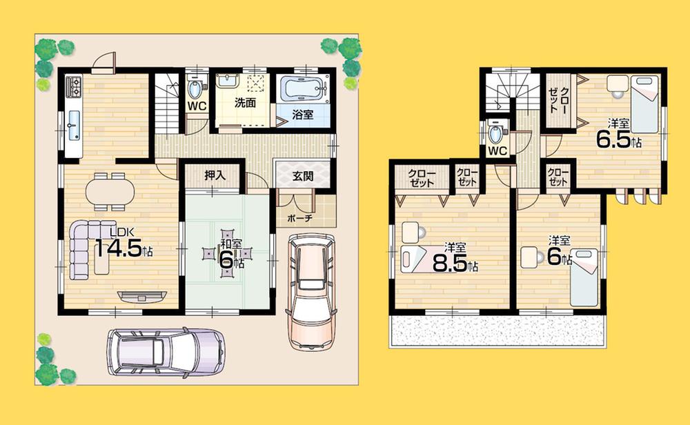 Floor plan. (No. 21 locations), Price 28.8 million yen, 4LDK, Land area 110 sq m , Building area 98.53 sq m