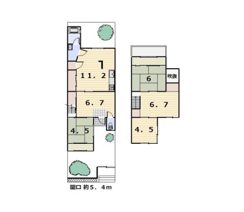 Floor plan. 12.8 million yen, 5LDK, Land area 106.84 sq m , Building area 87.26 sq m