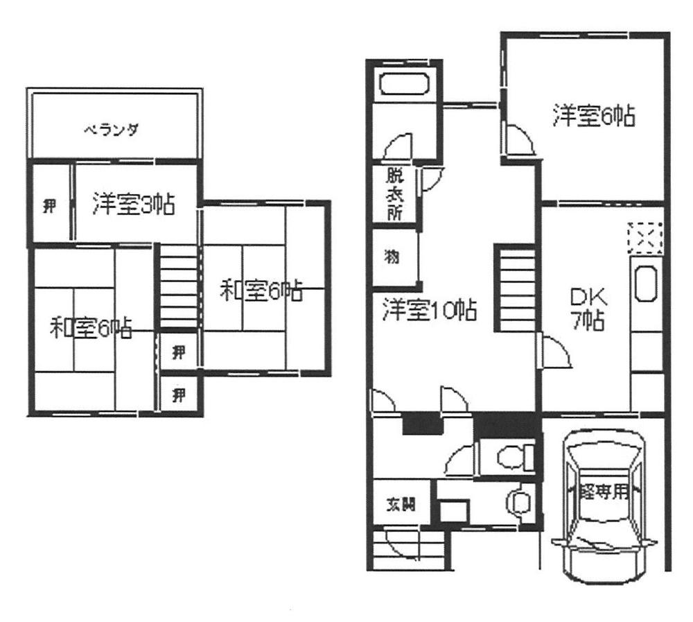 Floor plan. 11.5 million yen, 5DK, Land area 82.32 sq m , Building area 57.24 sq m