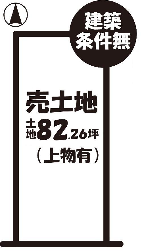 Compartment figure. Land price 18 million yen, Land area 271.96 sq m