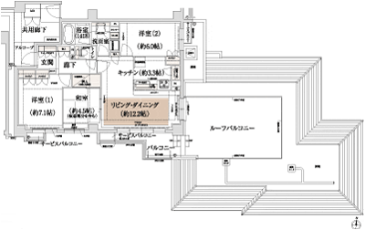 Floor: 3LDK, occupied area: 73.79 sq m, Price: 49.8 million yen