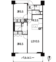 Floor: 2LDK, occupied area: 58.11 sq m, Price: 27.9 million yen