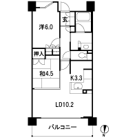 Floor: 2LDK, occupied area: 54.49 sq m, Price: 30.9 million yen
