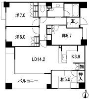 Floor: 4LDK, occupied area: 91.85 sq m, Price: 55.8 million yen
