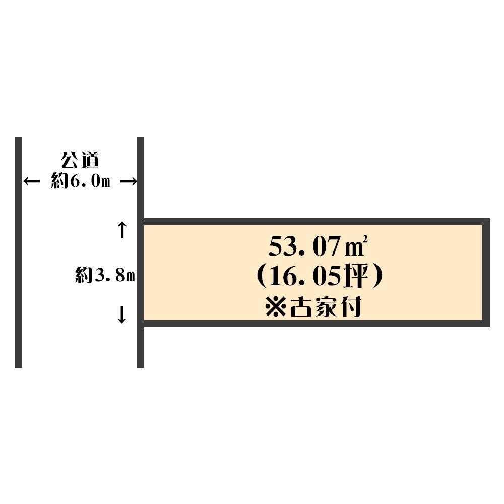 Compartment figure. Land price 4.6 million yen, Land area 53.07 sq m