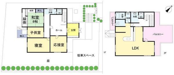 Floor plan. 52,800,000 yen, 4LDK, Land area 430 sq m , Building area 220.78 sq m