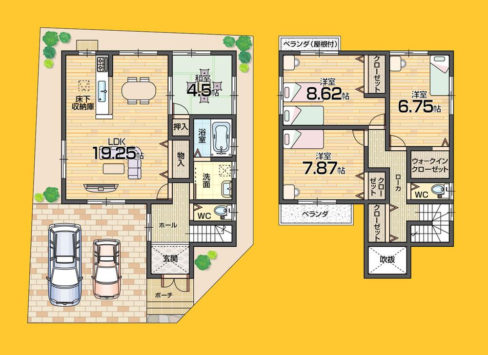 Floor plan. (No. 4 locations), Price 23.8 million yen, 4LDK, Land area 104.67 sq m , Building area 114.2 sq m