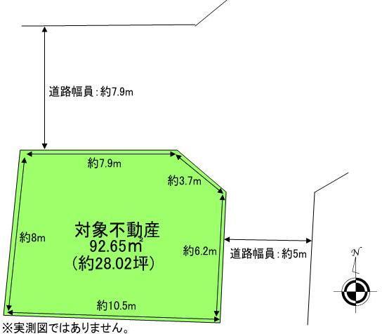 Compartment figure. Land price 16.5 million yen, It is not in the land area land with 92.65 sq m building conditions. You can architecture in your favorite builders.