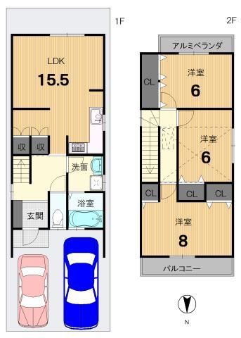 Floor plan. 24,180,000 yen, 3LDK, Land area 82.09 sq m , Building area 86.92 sq m