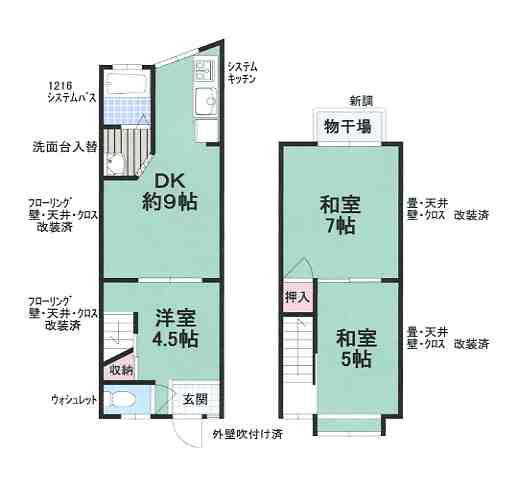 Floor plan. 6.5 million yen, 3DK, Land area 40 sq m , Building area 46.44 sq m floor plan