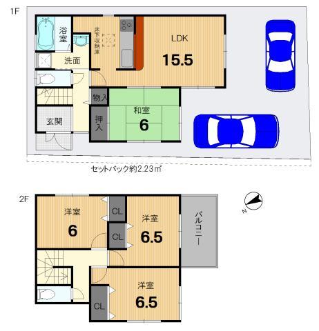 Floor plan. 27,800,000 yen, 4LDK, Land area 111.95 sq m , Building area 95.17 sq m