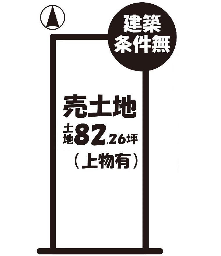 Compartment figure. Land price 16.8 million yen, Land area 254.54 sq m