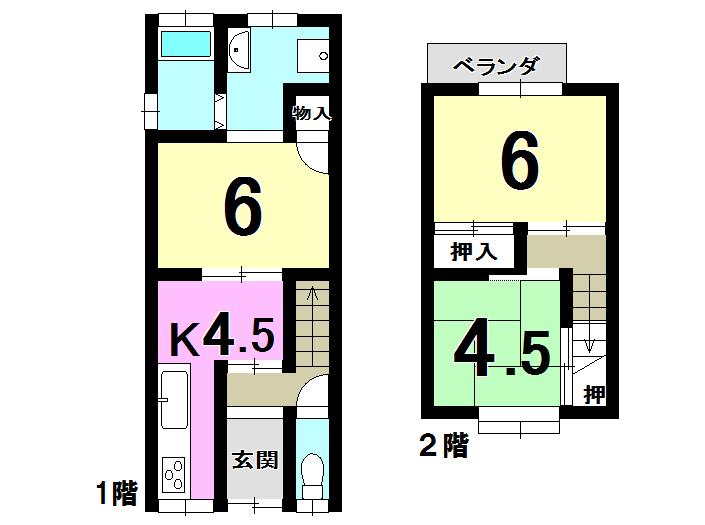 Floor plan. 7.8 million yen, 3K, Land area 55.32 sq m , Building area 48.87 sq m