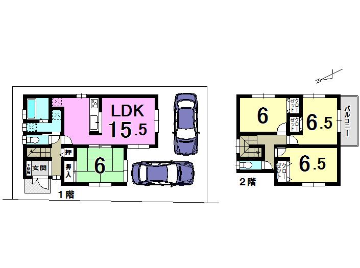 Floor plan. 27,800,000 yen, 4LDK, Land area 111.95 sq m , Building area 95.17 sq m floor plan