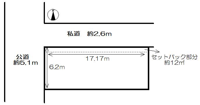 Compartment figure. Land price 29,800,000 yen, Land area 104.79 sq m