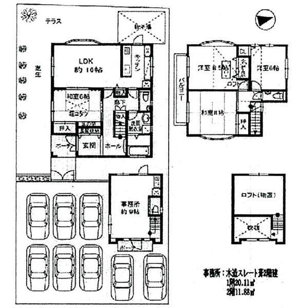 Floor plan. 78 million yen, 4LDK, Land area 274.01 sq m , Building area 109.47 sq m