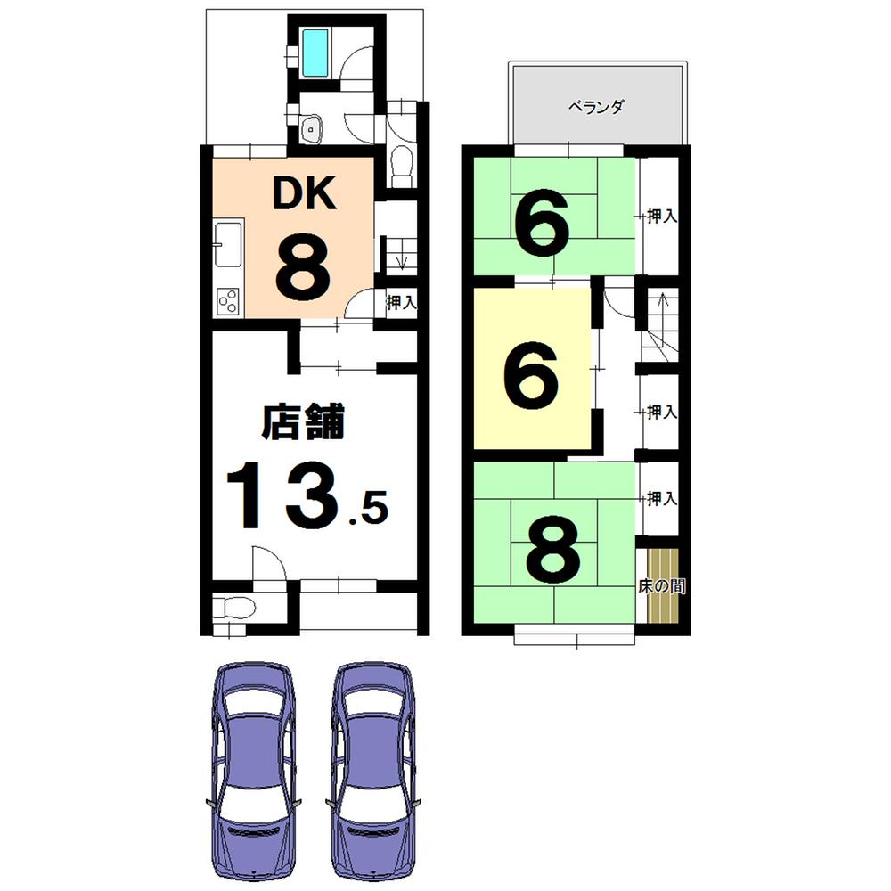 Floor plan. 18.9 million yen, 4LDK, Land area 89.34 sq m , Building area 92.74 sq m