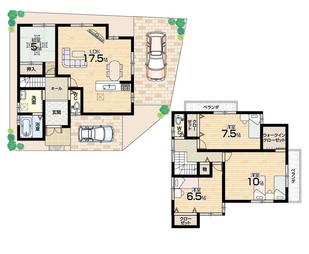 Floor plan. (No. 17 locations), Price 24 million yen, 4LDK, Land area 102.38 sq m , Building area 111.06 sq m