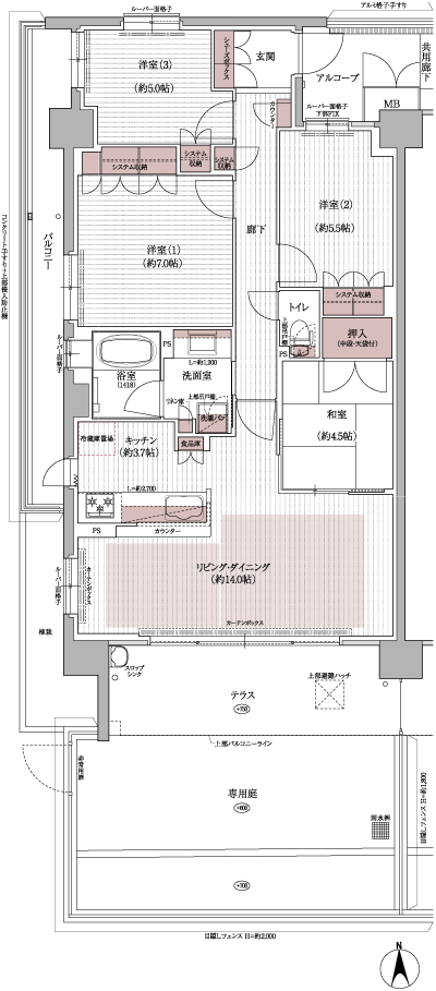 Floor: 4LDK, occupied area: 86.79 sq m, Price: 34,180,000 yen