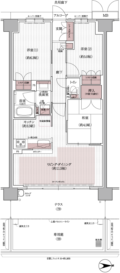 Floor: 3LDK, occupied area: 65.34 sq m, Price: 22,980,000 yen