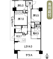 Floor: 4LDK, occupied area: 86.79 sq m, Price: 34,180,000 yen
