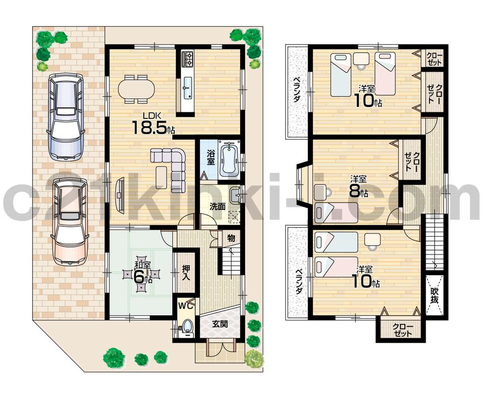 Floor plan. (No. 12 locations), Price 24,900,000 yen, 4LDK, Land area 113.15 sq m , Building area 120.69 sq m