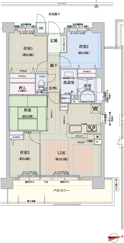 Floor: 4LDK, occupied area: 81.04 sq m, Price: 30,563,000 yen