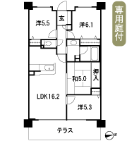 Floor: 4LDK, occupied area: 81.04 sq m, Price: 28,306,000 yen