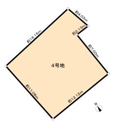 Compartment figure. Land price 23,470,000 yen, Land area 136.72 sq m