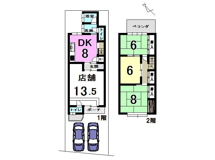 Floor plan. 18.9 million yen, 3DK, Land area 89.34 sq m , Building area 92.74 sq m