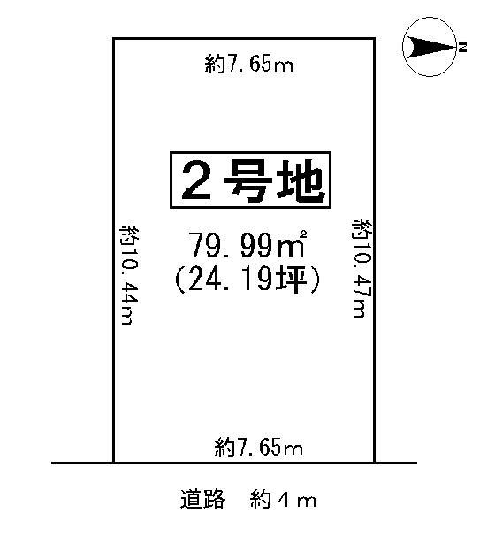 Compartment figure. Land price 29.5 million yen, Land area 79.99 sq m