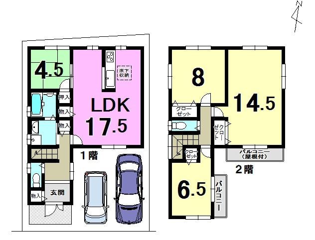 Floor plan. 23.6 million yen, 4LDK, Land area 103.5 sq m , Building area 115.02 sq m