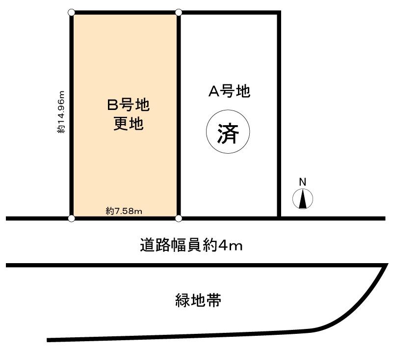 Compartment figure. Land price 18,855,000 yen, Land area 113.33 sq m