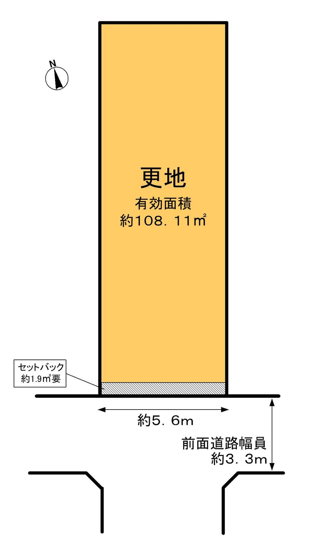 Compartment figure. Land price 23.8 million yen, Land area 122.31 sq m