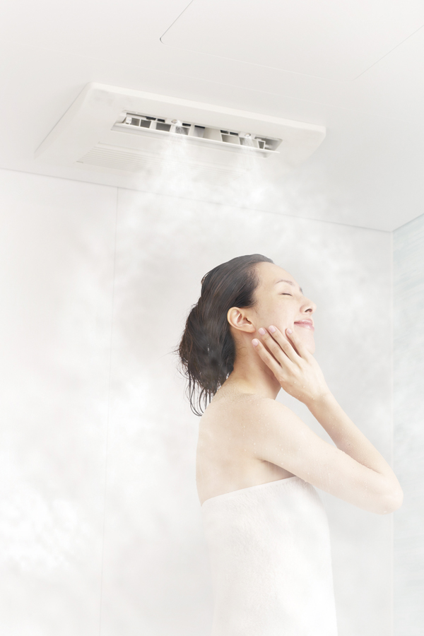 Bathing-wash room.  [Micro & Splash mist] Skin moisture in the mist sauna, Dirt fell on slippery. Also relax with a sitz bath and music. Running cost is economical, Also equipped with laundry bathroom heating dryer to dry out (same specifications)