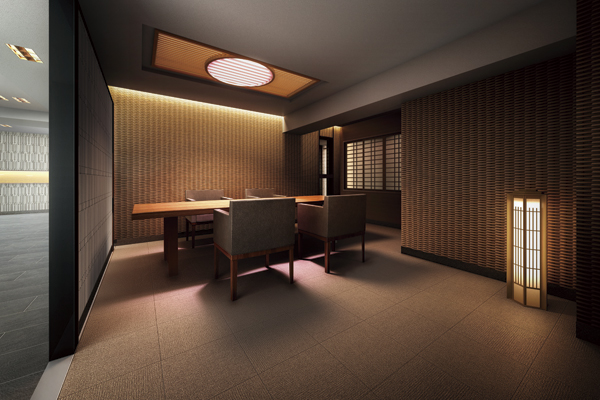 Shared facilities.  [Owner's Lounge] The back of the entrance hall, Owner's lounge with lights to create the elegant space from the ceiling of the lighting or line lamp designed to original. Furnishings have been installed of the month material (Rendering)