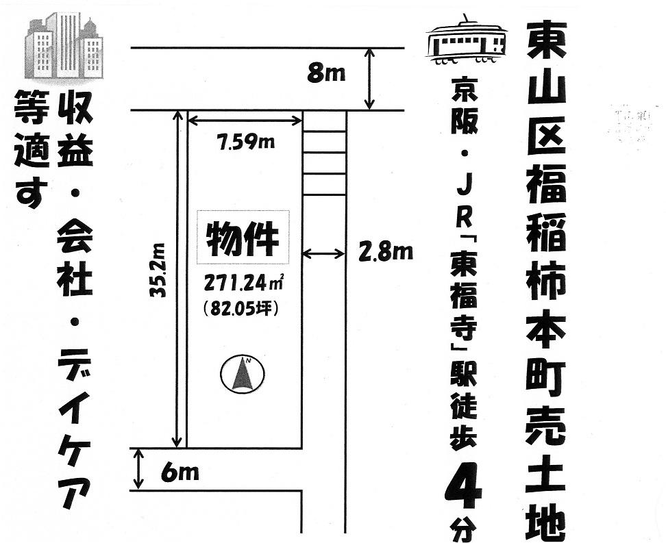 Compartment figure. Land price 49,200,000 yen, Land area 271.24 sq m station ・ shopping ・ hospital ・ Close to schools, etc. life convenient location.
