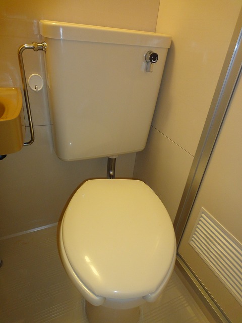 Toilet. Restroom portion of the unit bus (It is a photograph of a separate room)