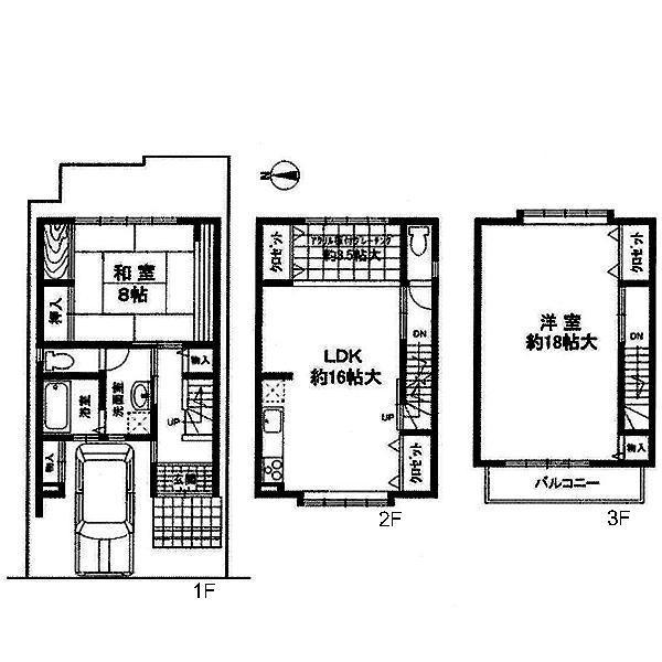 Floor plan. 34,800,000 yen, 2LDK+S, Land area 73.98 sq m , Building area 105.56 sq m