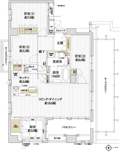 Floor: 4LDK, occupied area: 91.72 sq m, Price: 79,780,000 yen (tentative)