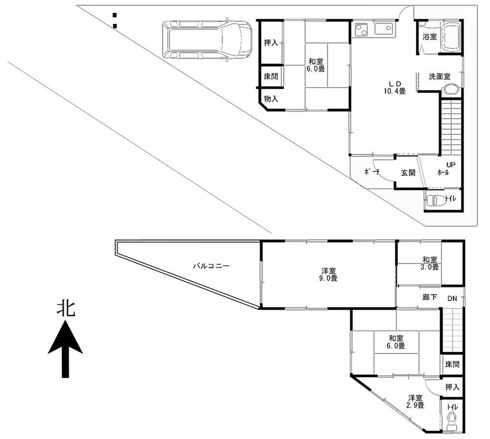 Floor plan. 25,800,000 yen, 4LDK + S (storeroom), Land area 76.03 sq m , Building area 76.03 sq m