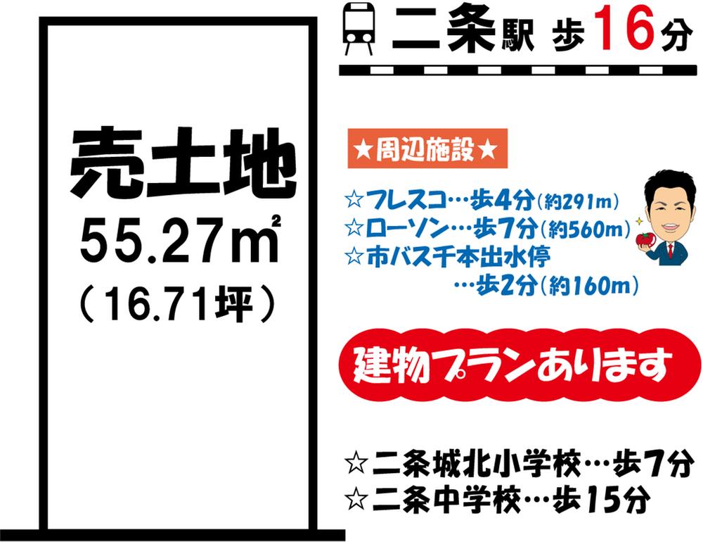 Compartment figure. Land price 12 million yen, Land area 55.27 sq m