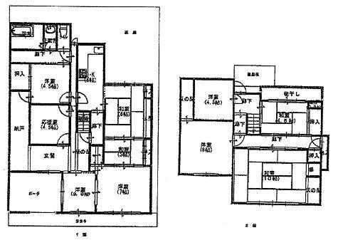 Floor plan. 38,800,000 yen, 10K + S (storeroom), Land area 154.8 sq m , Building area 176.5 sq m