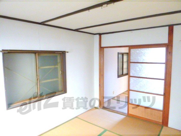 Living and room. Spacious room of tatami
